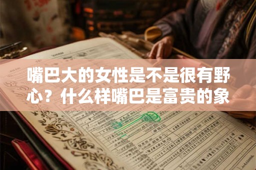 嘴巴大的女性是不是很有野心？什么样嘴巴是富贵的象征？