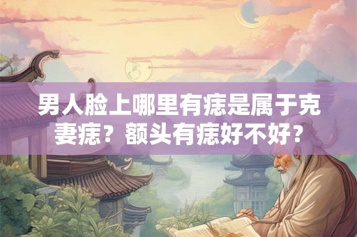 男人脸上哪里有痣是属于克妻痣？额头有痣好不好？