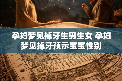 孕妇梦见掉牙生男生女 孕妇梦见掉牙预示宝宝性别