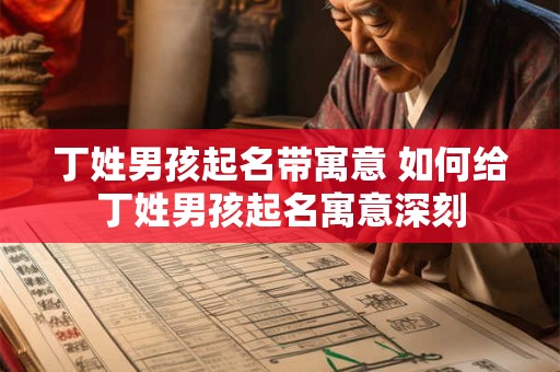 丁姓男孩起名带寓意 如何给丁姓男孩起名寓意深刻