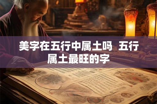 美字在五行中属土吗  五行属土最旺的字