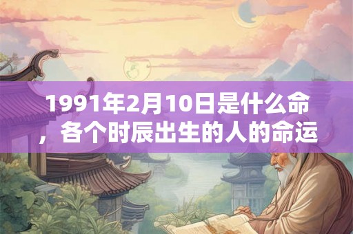 1991年2月10日是什么命，各个时辰出生的人的命运