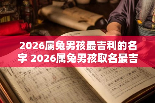 2026属兔男孩最吉利的名字 2026属兔男孩取名最吉利的字