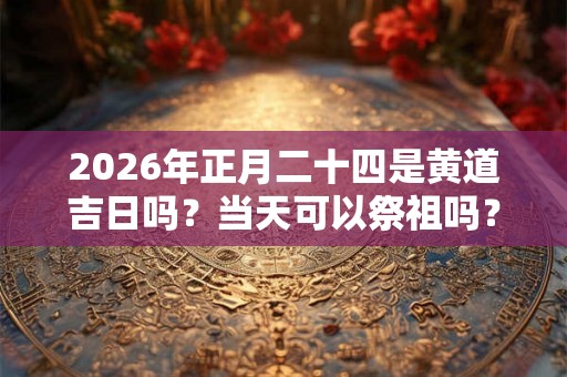 2026年正月二十四是黄道吉日吗？当天可以祭祖吗？