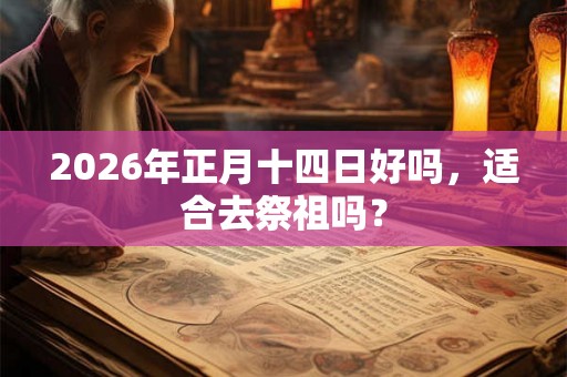 2026年正月十四日好吗，适合去祭祖吗？