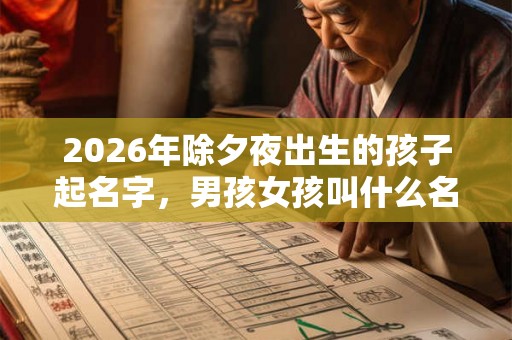 2026年除夕夜出生的孩子起名字，男孩女孩叫什么名字好，什么名字有福气？