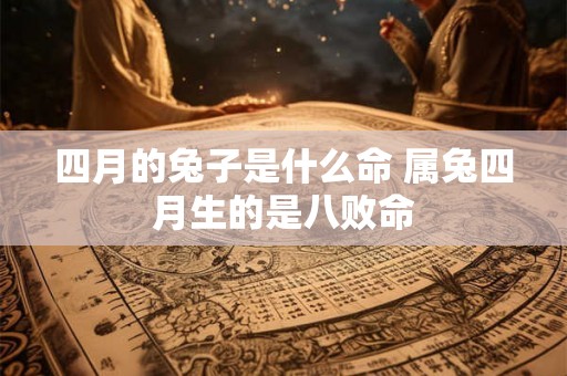 四月的兔子是什么命 属兔四月生的是八败命
