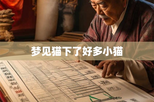 梦见猫下了好多小猫 梦见猫下了好多小猫