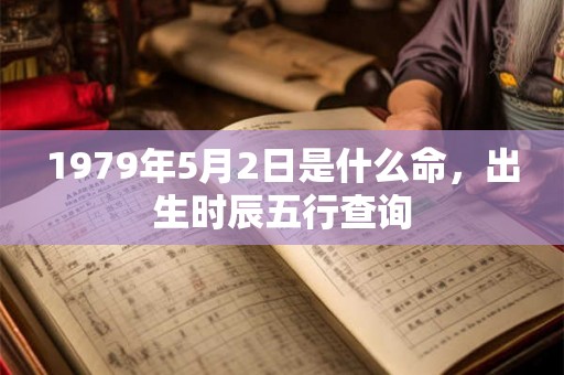 1979年5月2日是什么命，出生时辰五行查询