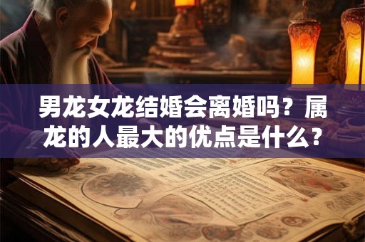 男龙女龙结婚会离婚吗？属龙的人最大的优点是什么？