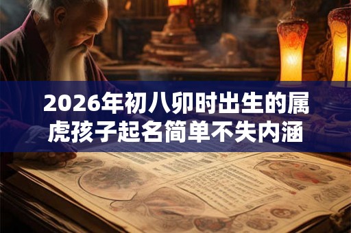2026年初八卯时出生的属虎孩子起名简单不失内涵 2026年初八卯时出生的属虎孩子起名简单不失内涵
