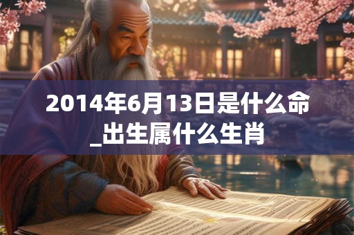 2014年6月13日是什么命_出生属什么生肖 2014年6月13日是什么命_出生属什么生肖