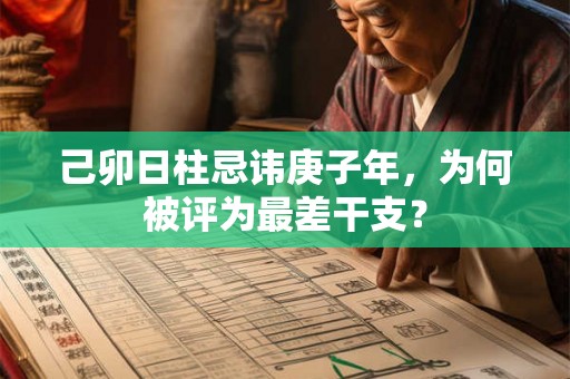 己卯日柱忌讳庚子年，为何被评为最差干支？
