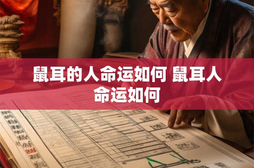 鼠耳的人命运如何 鼠耳人命运如何