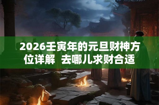2026壬寅年的元旦财神方位详解  去哪儿求财合适