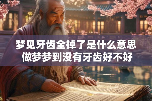 梦见牙齿全掉了是什么意思 做梦梦到没有牙齿好不好