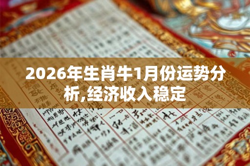 2026年生肖牛1月份运势分析,经济收入稳定