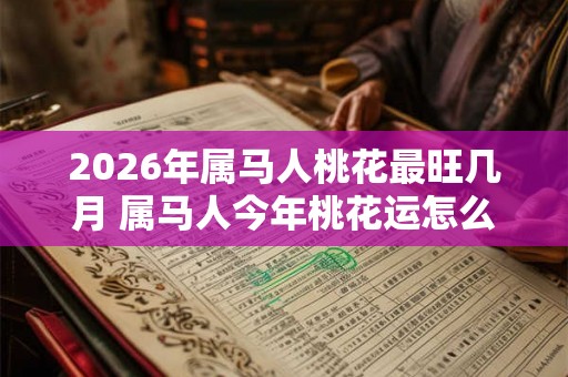 2026年属马人桃花最旺几月 属马人今年桃花运怎么样