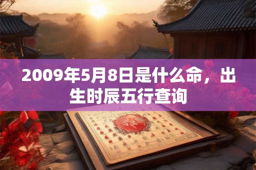 2009年5月8日是什么命,出生时辰五行查询 2009年5月8日是什么命,出生时辰五行查询