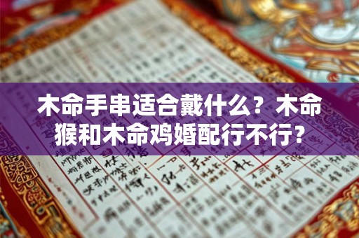 木命手串适合戴什么？木命猴和木命鸡婚配行不行？