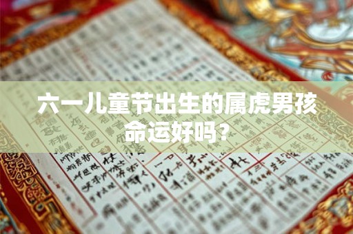 六一儿童节出生的属虎男孩命运好吗？
