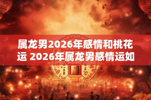 属龙男2026年感情和桃花运 2026年属龙男感情运如何