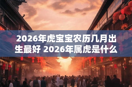 2026年虎宝宝农历几月出生最好 2026年属虎是什么命 2026年虎宝宝农历几月出生最好 2026年属虎是什么命