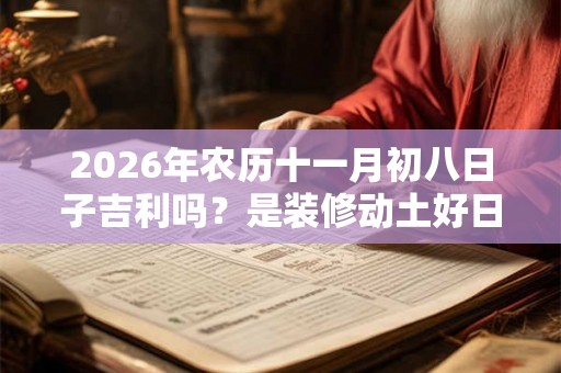 2026年农历十一月初八日子吉利吗？是装修动土好日子吗？