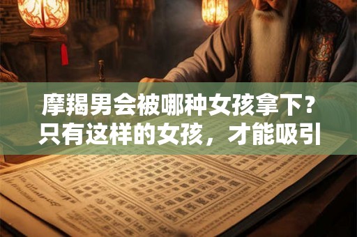 摩羯男会被哪种女孩拿下？只有这样的女孩，才能吸引摩羯男的芳心！