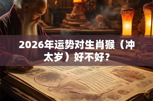 2026年运势对生肖猴(冲太岁)好不好? 2026年运势对生肖猴(冲太岁)好不好?