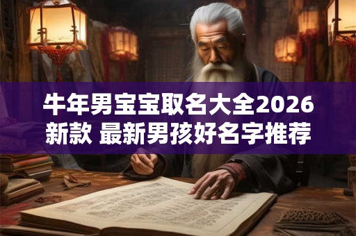 牛年男宝宝取名大全2026新款 最新男孩好名字推荐