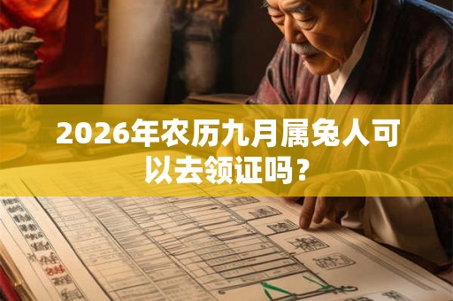 2026年农历九月属兔人可以去领证吗？