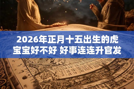 2026年正月十五出生的虎宝宝好不好 好事连连升官发财