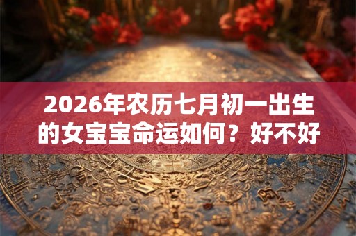 2026年农历七月初一出生的女宝宝命运如何?好不好? 2026年农历七月初一出生的女宝宝命运如何?好不好?