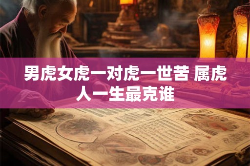 男虎女虎一对虎一世苦 属虎人一生最克谁