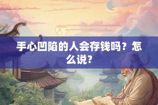 手心凹陷的人会存钱吗？怎么说？