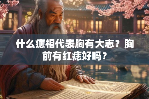 什么痣相代表胸有大志？胸前有红痣好吗？