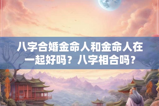 八字合婚金命人和金命人在一起好吗？八字相合吗？
