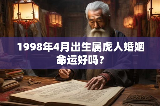 1998年4月出生属虎人婚姻命运好吗？