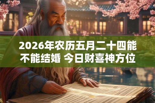 2026年农历五月二十四能不能结婚 今日财喜神方位