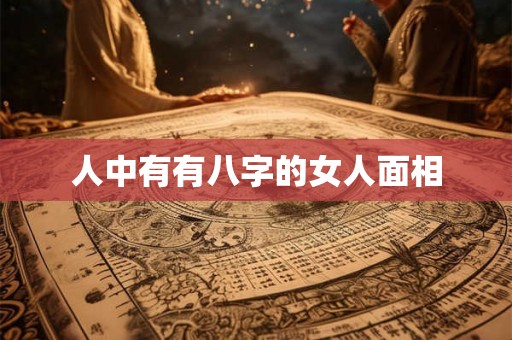 人中有有八字的女人面相