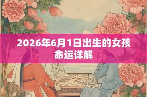 2026年6月1日出生的女孩命运详解