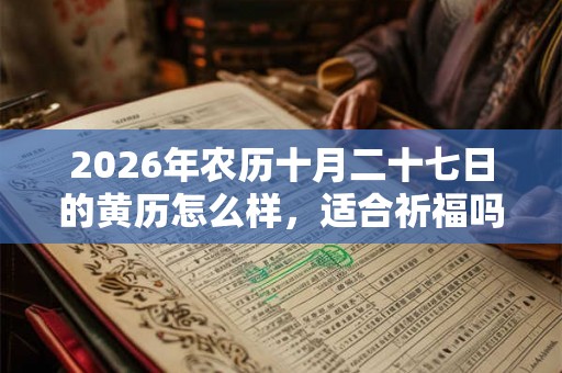 2026年农历十月二十七日的黄历怎么样，适合祈福吗？