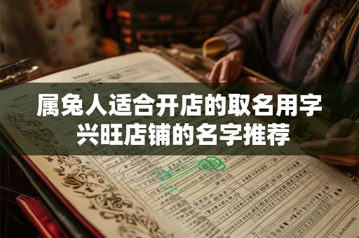 属兔人适合开店的取名用字 兴旺店铺的名字推荐