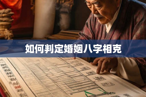 如何判定婚姻八字相克