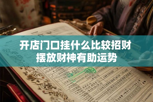 开店门口挂什么比较招财 摆放财神有助运势
