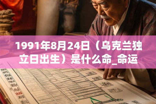 1991年8月24日（乌克兰独立日出生）是什么命_命运如何
