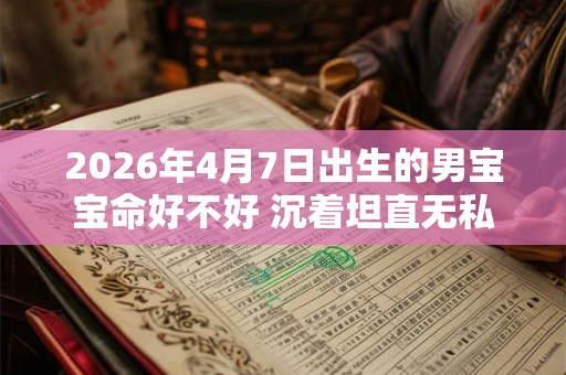 2026年4月7日出生的男宝宝命好不好 沉着坦直无私