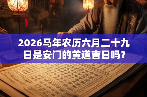 2026马年农历六月二十九日是安门的黄道吉日吗? 2026马年农历六月二十九日是安门的黄道吉日吗?