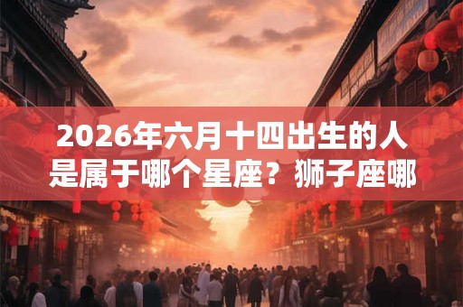 2026年六月十四出生的人是属于哪个星座？狮子座哪种性格